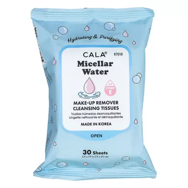 MAKEUP REMOVER CLEANSING TISSUES: MICELLAR WATER (30 SHEETS)